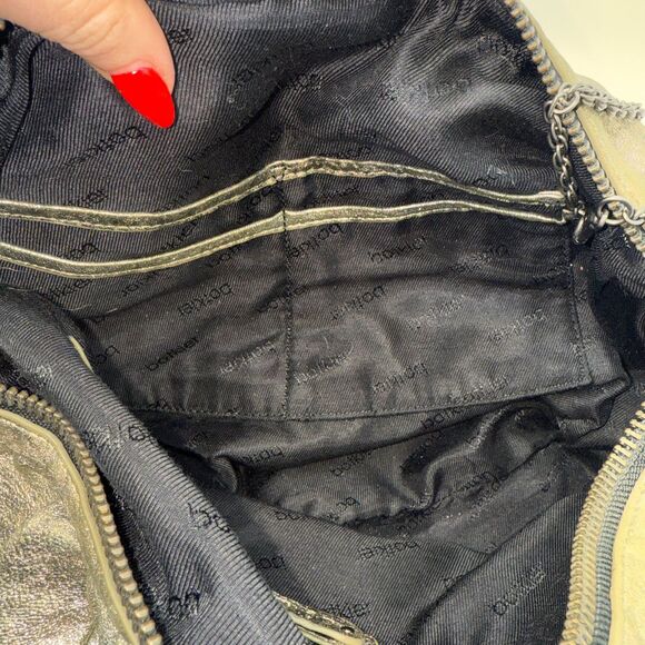 Botkier Braided Handle Metallic Shoulder Bag - Pewter/Brass - Picture 12 of 13